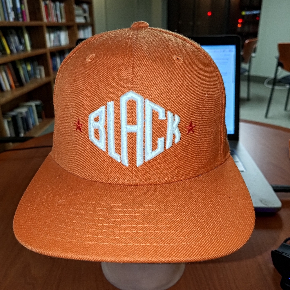 Black Scale Two-Tone Embroidered Trucker Snapback Hat Cap